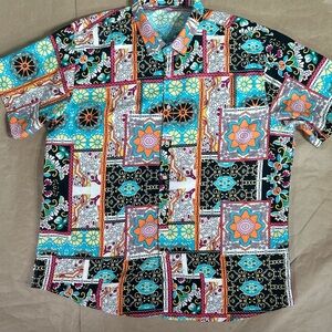 Colorful Geometric Men's Shirt